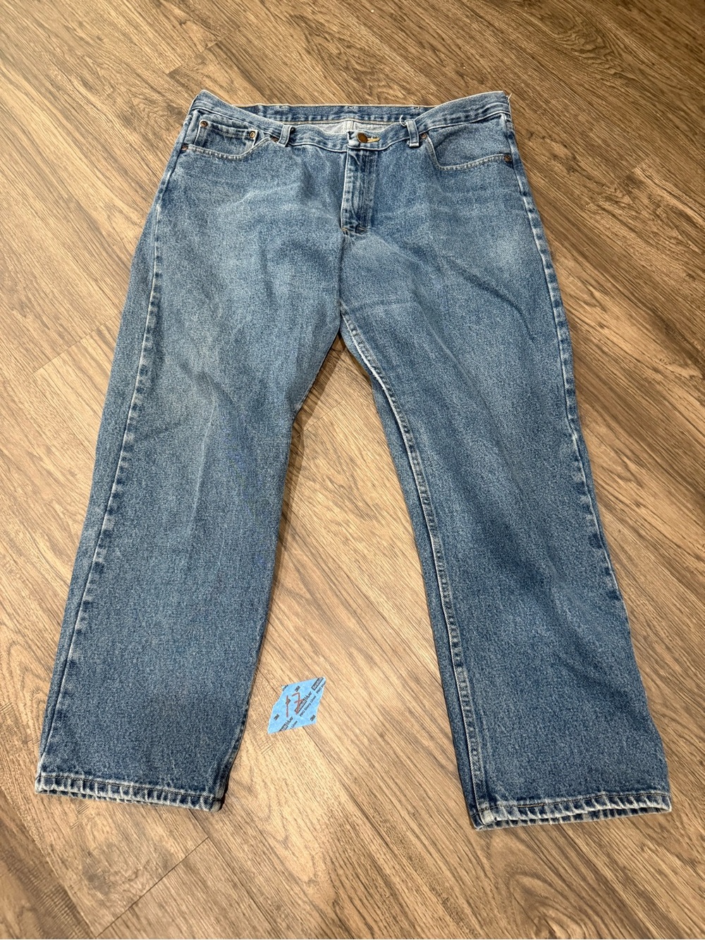 Classic Men's Blue Denim Jeans 36x32